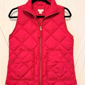 J. Crew Women's Quilted Vest - Red